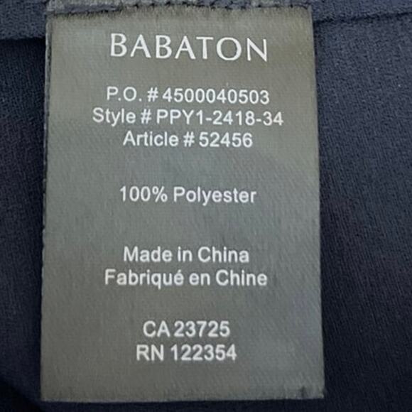 Aritzia Babaton Navy Blue Dolman V Neck Oversized Lightweight Blouse Top Sz XXS - Picture 4 of 4